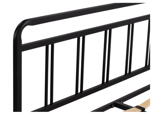 Полутораспальная кровать Рейк 140х200 черная в Каменске-Уральском