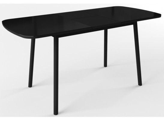 Стеклянный стол Агат черный / черный в Каменске-Уральском