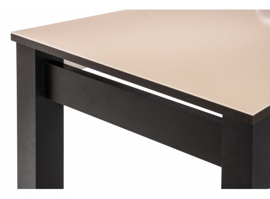 Стеклянный стол Раймунд бежевый / венге в Каменске-Уральском