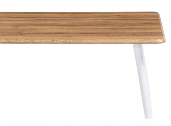 Стол Кангас 120х80х77 дуб вотан / белый в Каменске-Уральском