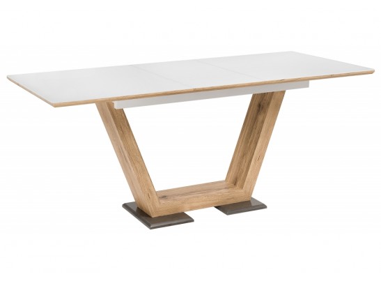 Стол на тумбе Иматра дуб монтана / белый в Каменске-Уральском