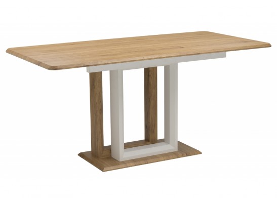 Стол на тумбе Санса 120 дуб монтана / белая шагрень в Каменске-Уральском