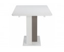 Стол на тумбе Санса 140 белая шагрень / грей в Каменске-Уральском