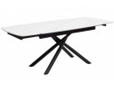 Стол Rivoli matt white marble sintered stone / black в Каменске-Уральском