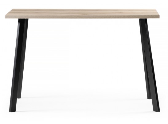 Стол Тринити Лофт 120х60х75 25 мм дуб делано светлый / черный матовый в Каменске-Уральском