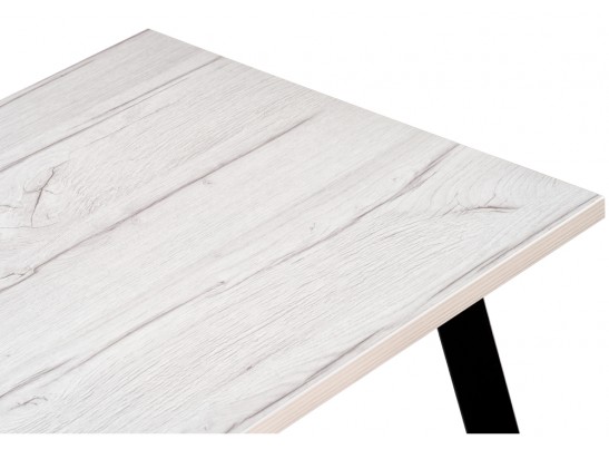 Стол Тринити Лофт 120х60х75 25 мм юта / матовый черный в Каменске-Уральском