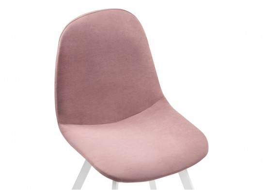 Стул на металлокаркасе Агот пыльно-розовый / белый каркас в Каменске-Уральском