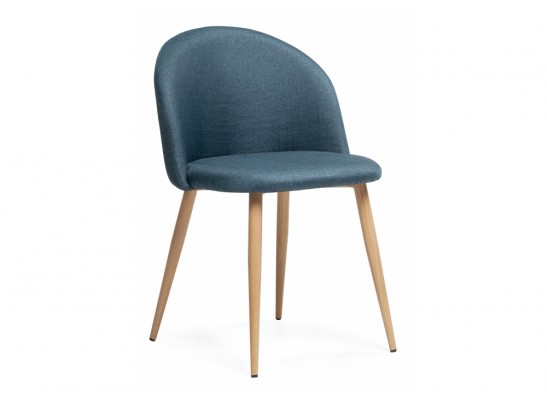 Стул на металлокаркасе Aldo blue / wood в Каменске-Уральском