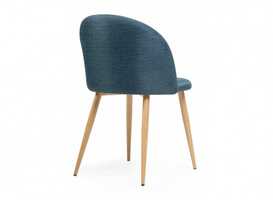 Стул на металлокаркасе Aldo blue / wood в Каменске-Уральском