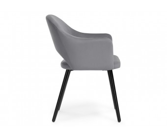 Стул на металлокаркасе Апри tenerife stone / черный глянец