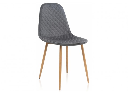 Стул на металлокаркасе Capri grey / wood в Каменске-Уральском