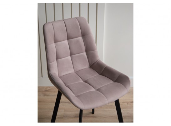 Стул на металлокаркасе Челси 360 П латте (zd 290) / черный в Каменске-Уральском