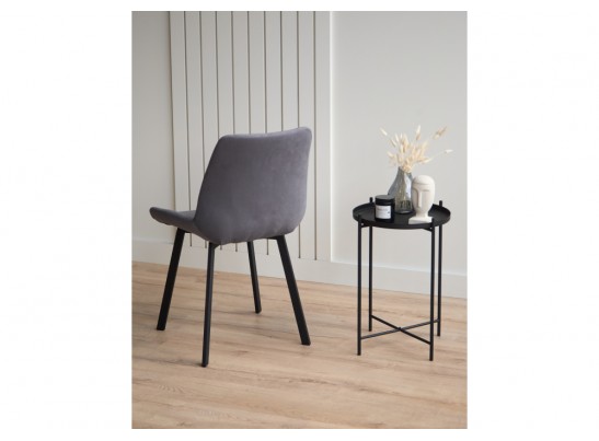 Стул на металлокаркасе Челси 360 П темно-серый (zd 995) / черный в Каменске-Уральском