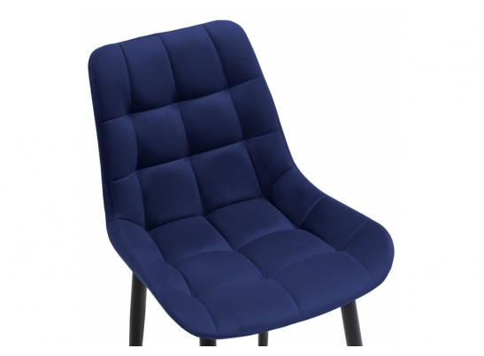 Стул на металлокаркасе Челси К синий / черный в Каменске-Уральском