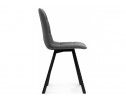 Стул на металлокаркасе Чилли темно-серый / черный в Каменске-Уральском