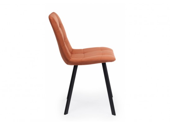 Стул на металлокаркасе Чилли терракотовый / черный в Каменске-Уральском