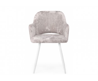 Стул на металлокаркасе Эолин 360 латте (simple 008) / белый