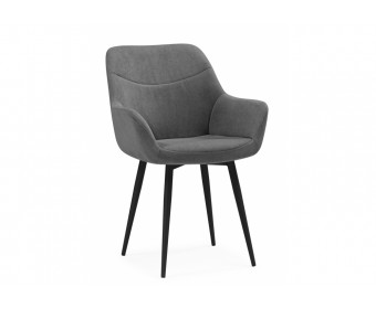 Стул на металлокаркасе Флюид темно-серый (zd 995) / черный