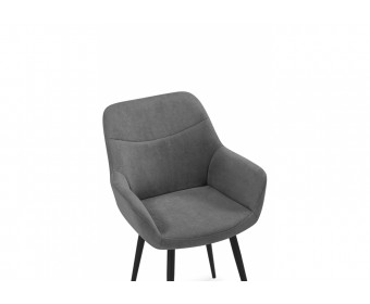 Стул на металлокаркасе Флюид темно-серый (zd 995) / черный