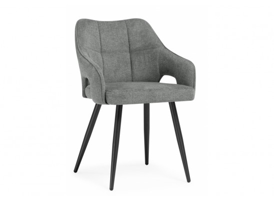 Стул на металлокаркасе Hera dark gray / black в Каменске-Уральском