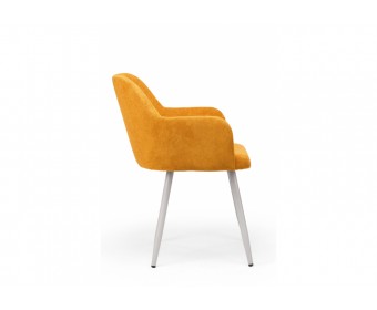 Стул на металлокаркасе Инфини 360 терракота (ocean 015) / серый