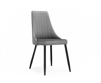 Стул на металлокаркасе Кора темно-серый / черный