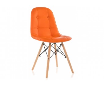 Деревянный стул Kvadro оранжевый