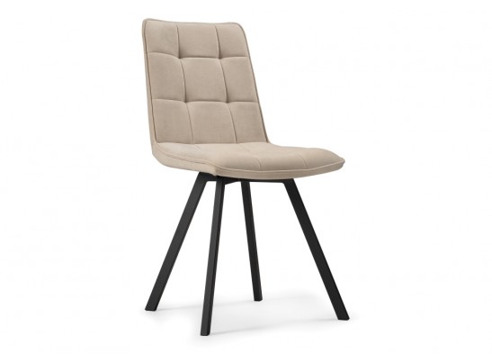 Стул на металлокаркасе Летисия бежевый / черный в Каменске-Уральском