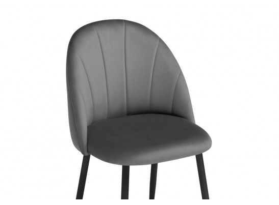 Стул на металлокаркасе Логан темно-серый / черный в Каменске-Уральском