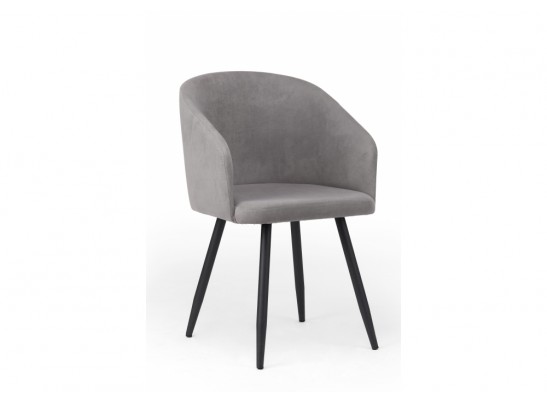 Стул на металлокаркасе Монер темно-серый (glory 20) / черный в Каменске-Уральском