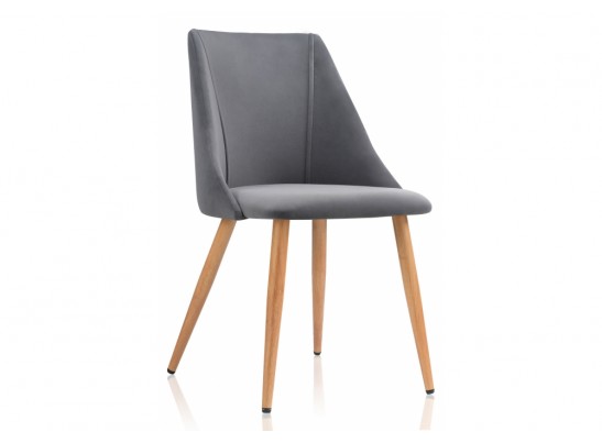 Стул на металлокаркасе Morgan dark gray / wood в Каменске-Уральском