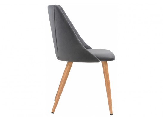 Стул на металлокаркасе Morgan dark gray / wood в Каменске-Уральском