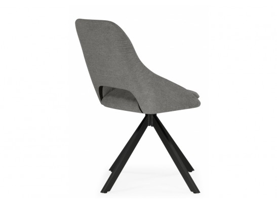 Стул на металлокаркасе Оливер крутящийся темно-серый / черный в Каменске-Уральском