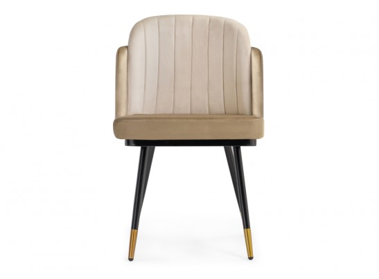 Стул на металлокаркасе Penelopa beige / light beige / black / gold в Каменске-Уральском
