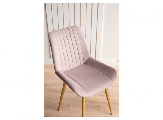 Стул на металлокаркасе Седа 360 латте (zd 290) / золотой