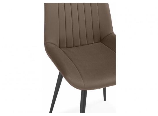 Стул на металлокаркасе Седа коричневый (zd 233) / черный в Каменске-Уральском