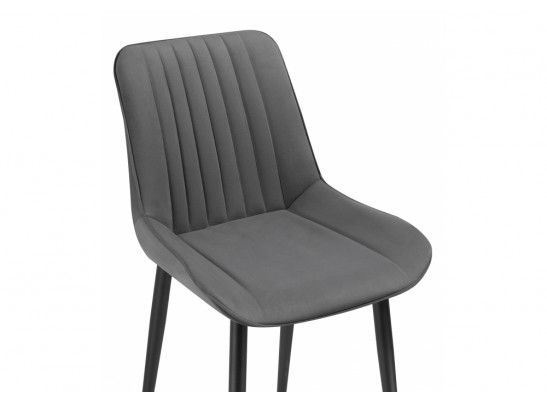 Стул на металлокаркасе Седа К темно-серый / черный в Каменске-Уральском