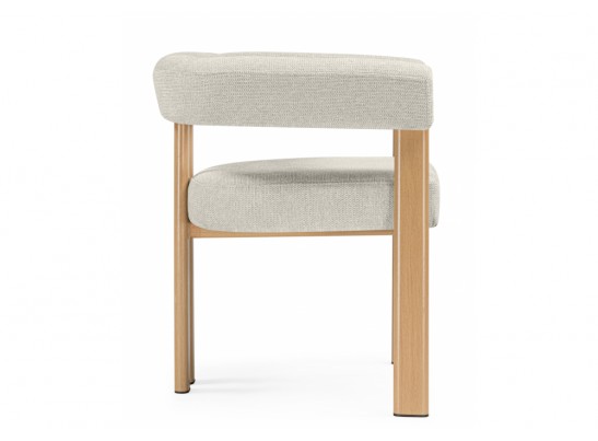 Стул на металлокаркасе Selma бежевый / бук в Каменске-Уральском