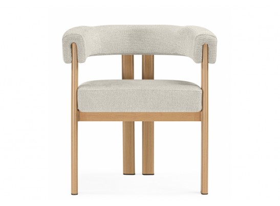 Стул на металлокаркасе Selma бежевый / бук в Каменске-Уральском