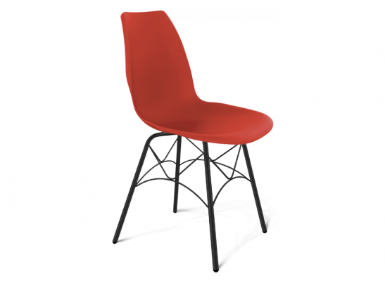 Стул на металлокаркасе SHT-ST29 / S107 красный / красный ral3020 / черный муар в Каменске-Уральском
