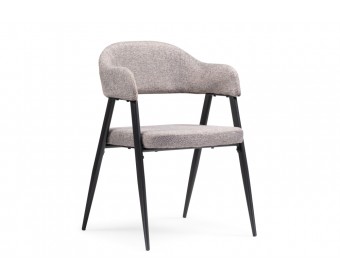 Стул на металлокаркасе Twin gray / black