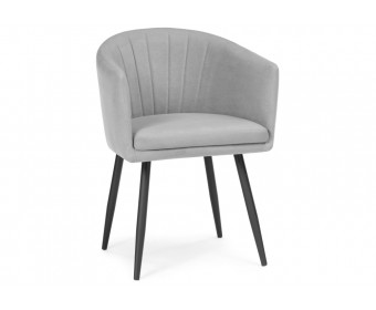 Стул на металлокаркасе Валета серый / черный