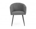 Стул на металлокаркасе Валета темно-серый / черный каркас в Каменске-Уральском
