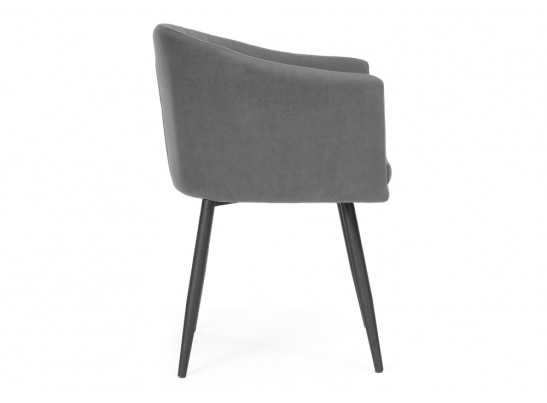 Стул на металлокаркасе Валета темно-серый / черный каркас в Каменске-Уральском