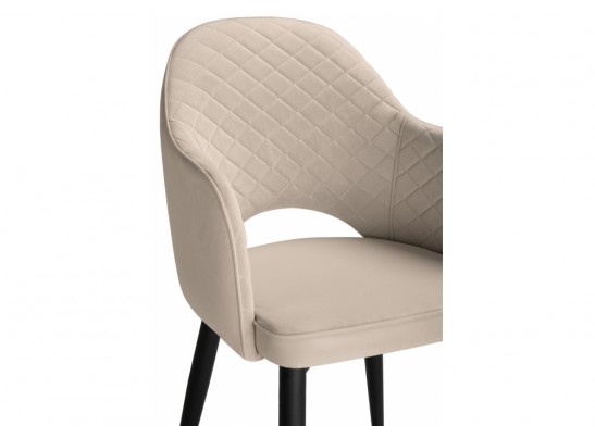 Стул на металлокаркасе Vener black / beige в Каменске-Уральском