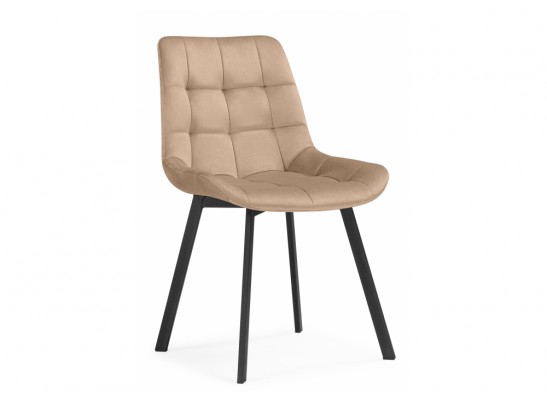Стулья на металлокаркасе Челси 360 бежевый (ZD 210) / черный