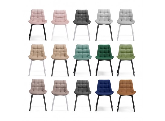 Комплект стульев Стронг 4 шт темно-серый / черный в Каменске-Уральском