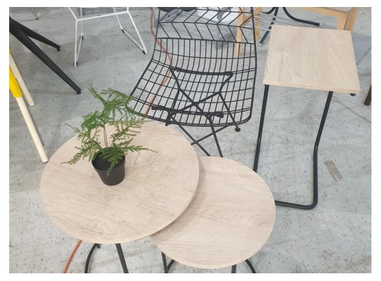 Журнальный столик SHT-CT9 дуб беленый / черный муар в Каменске-Уральском