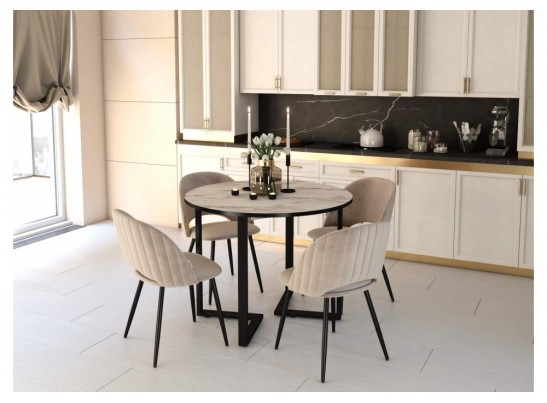 Деревянный стол SHT-T41/100-140 браун cтоун / черный в Каменске-Уральском