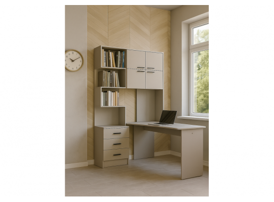 Компьютерный стол Эльброни правый кашемир в Каменске-Уральском